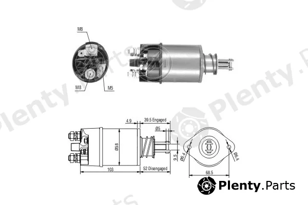ERA ZM801 — Solenoid Switch, starter