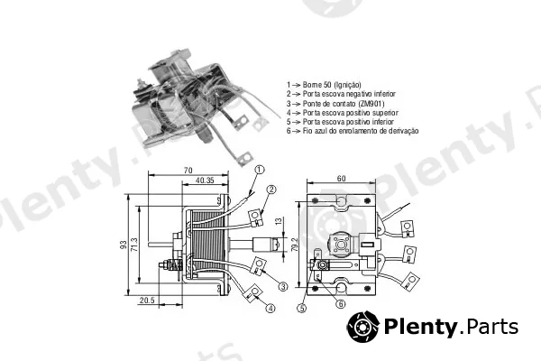 ERA ZM902 — Solenoid Switch, starter