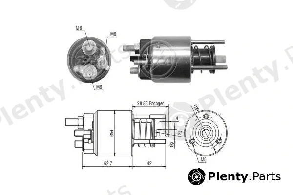 ERA ZM3395 — Solenoid Switch, starter