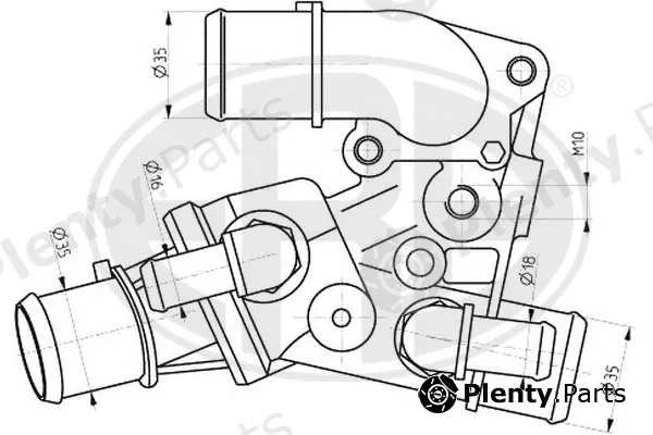 ERA 350250 — Thermostat, coolant