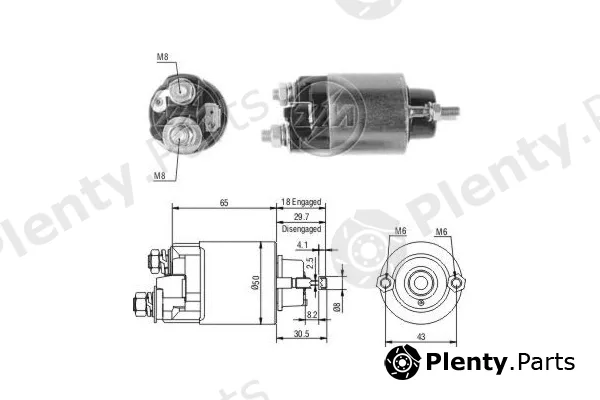 ERA ZM705 — Solenoid Switch, starter
