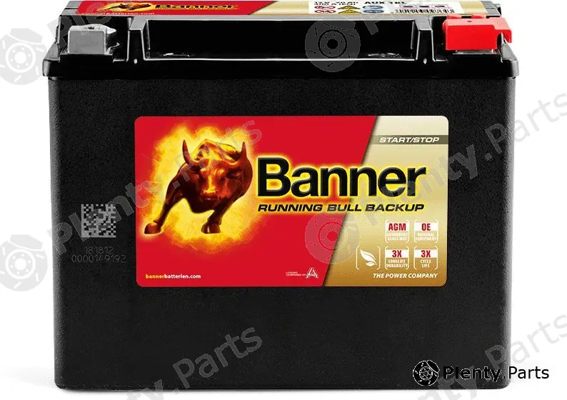 BannerPool 025518010101 — Starter Battery Running Bull BackUp