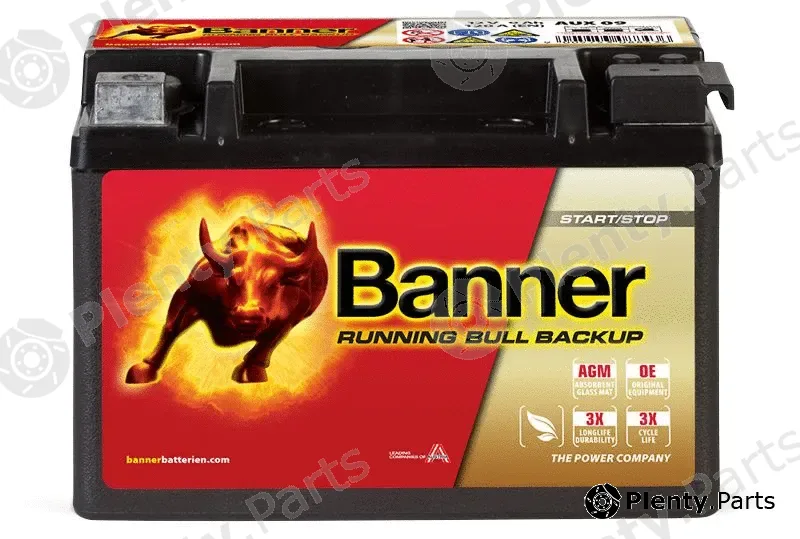 BannerPool 025509000101 — Starter Battery Running Bull BackUp