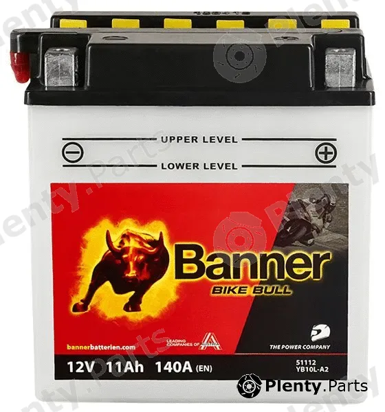 BannerPool 020511120100 — Starter Battery Bike Bull
