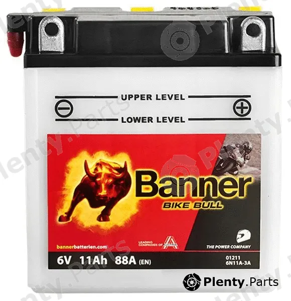 BannerPool 020012110100 — Starter Battery Bike Bull