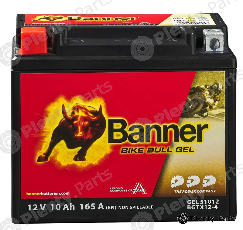 BannerPool 023510120101 — Starter Battery Bike Bull GEL