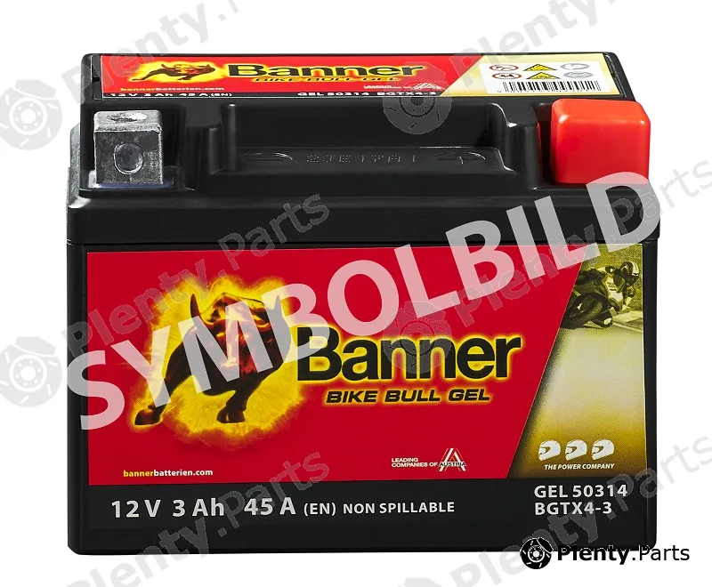 BannerPool 023504110101 — Starter Battery Bike Bull GEL