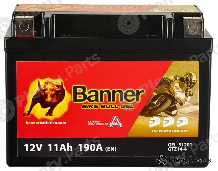 BannerPool 023512010101 — Starter Battery Bike Bull GEL