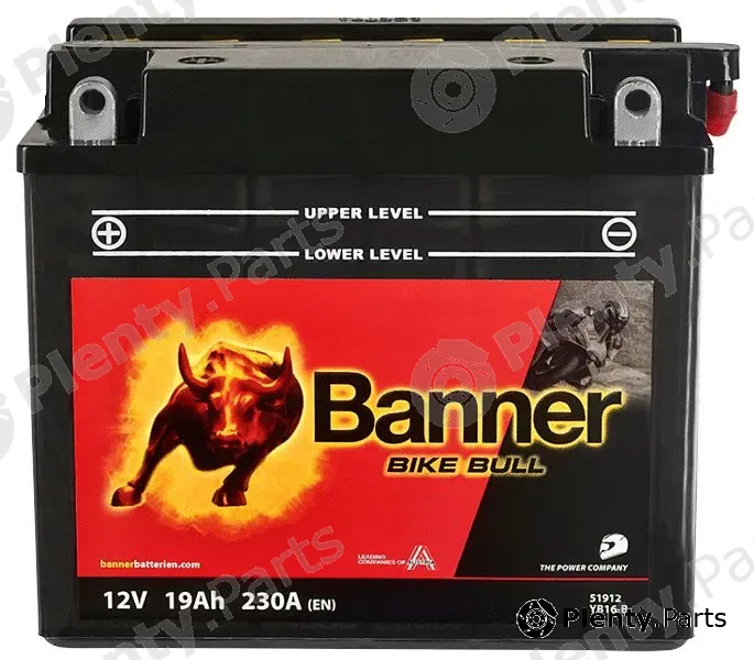 BannerPool 020519120100 — Starter Battery Bike Bull