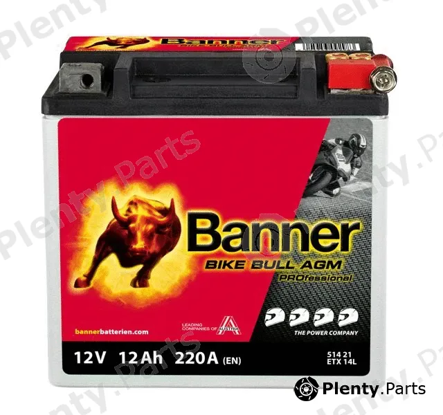 BannerPool 024514210101 — Starter Battery Bike Bull AGM PROfessional
