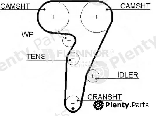 Flennor 4318V — Timing Belt