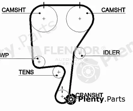 Flennor 4498V — Timing Belt