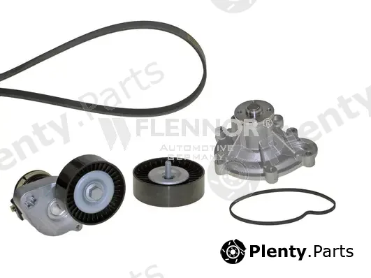 Flennor FP07PK2418 — Water Pump + V-Ribbed Belt Kit
