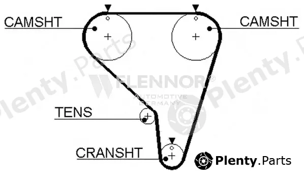 Flennor 4156V — Timing Belt