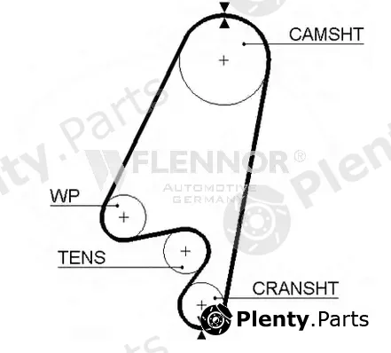 Flennor 4256V — Timing Belt