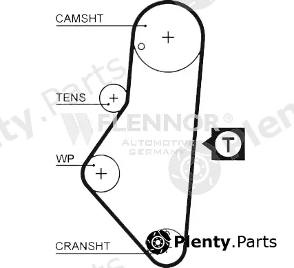 Flennor 4104V — Timing Belt