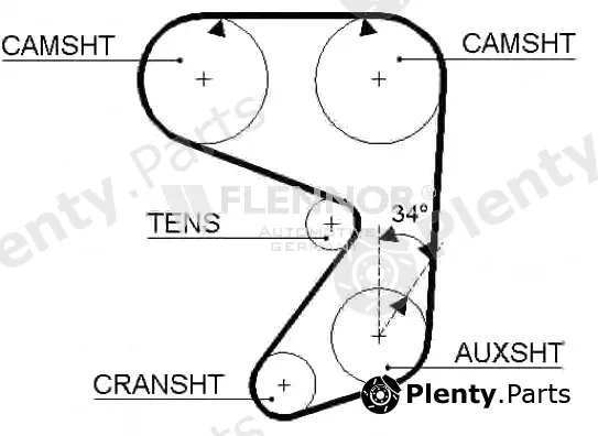 Flennor 4970 — Timing Belt