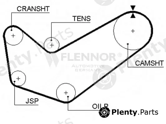 Flennor 4107 — Timing Belt