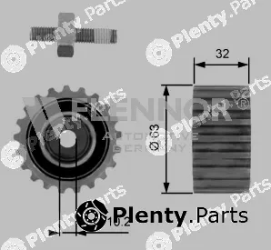 Flennor FU15491 — Deflection/Guide Pulley, timing belt