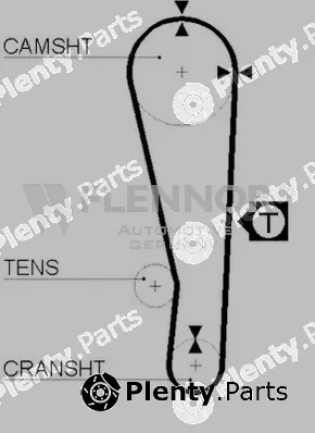 Flennor 4163V — Timing Belt
