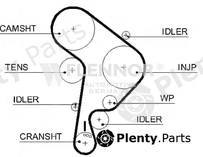 Flennor 4432V — Timing Belt