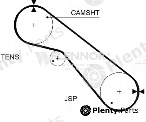 Flennor 4394V — Timing Belt