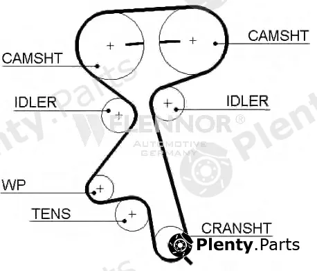 Flennor 4258V — Timing Belt