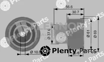 Flennor FU11049 — Deflection/Guide Pulley, timing belt