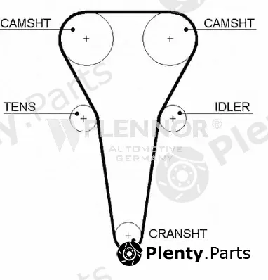 Flennor 4456V — Timing Belt