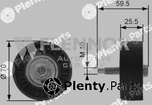 Flennor FU99379 — Deflection/Guide Pulley, V-ribbed belt