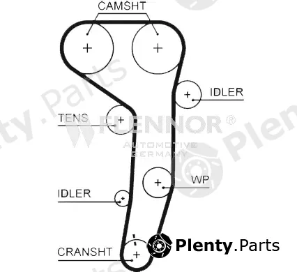 Flennor 4596V — Timing Belt