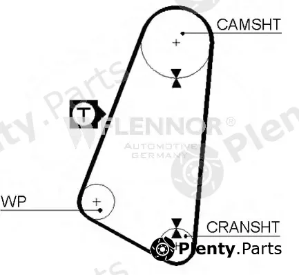 Flennor 4904 — Timing Belt