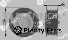 Flennor FU23912 — Deflection/Guide Pulley, V-ribbed belt