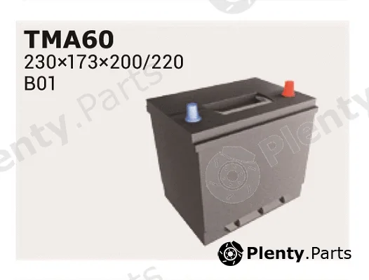 Ipsa TMA60 — Starter Battery MAGIC ASIA