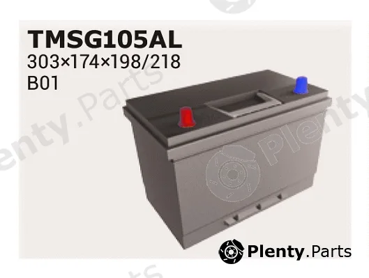 Ipsa TMSG105AL — Starter Battery Stop&Go EFB
