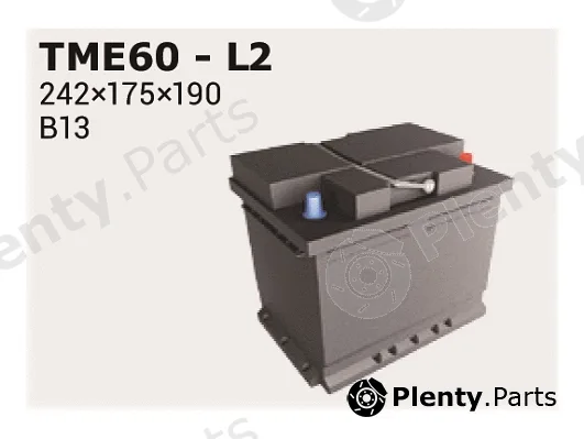 Ipsa TME60 — Starter Battery Stop&Go AGM
