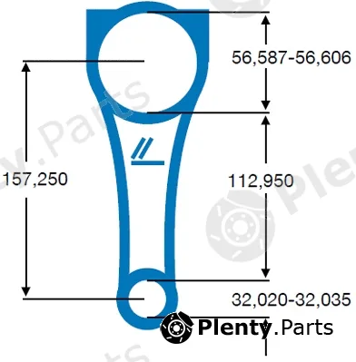 Ipsa CO005200 — Connecting Rod