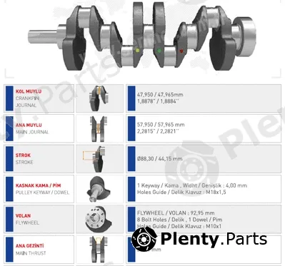Ipsa CK009801 — Crankshaft