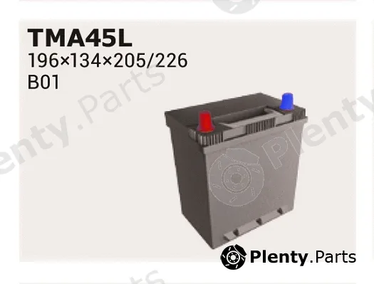 Ipsa TMA45L — Starter Battery MAGIC ASIA