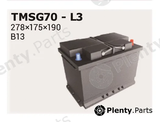 Ipsa TMSG70 — Starter Battery Stop&Go EFB