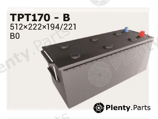 Ipsa TPT170 — Starter Battery Polar Truck