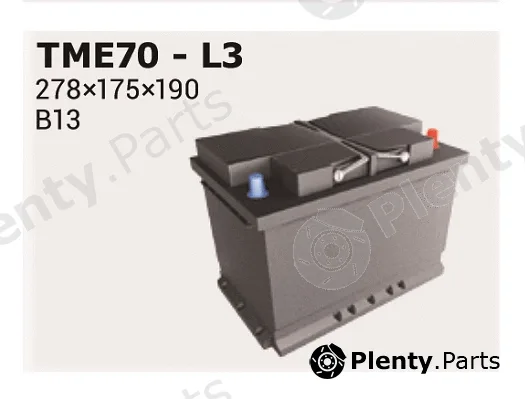 Ipsa TME70 — Starter Battery Stop&Go AGM