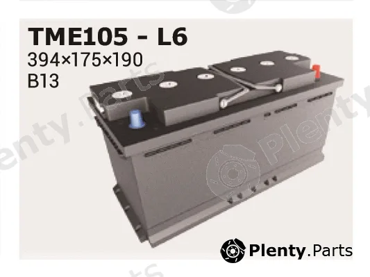 Ipsa TME105 — Starter Battery Stop&Go AGM