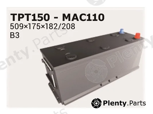 Ipsa TPT150 — Starter Battery Polar Truck