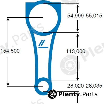 Ipsa CO003100 — Connecting Rod