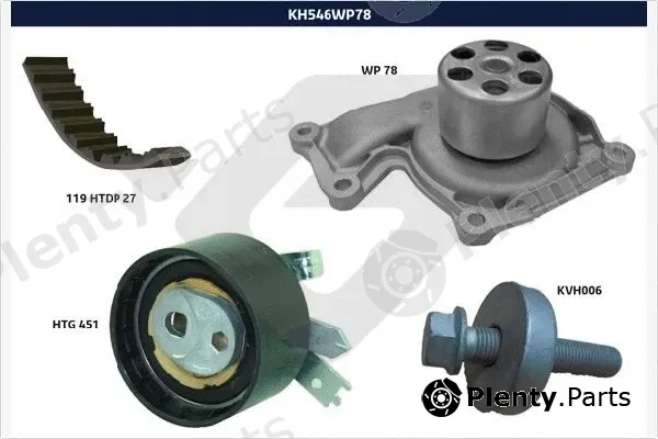 Hutchinson KH546WP78 — Water Pump & Timing Belt Kit
