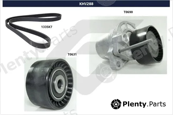 Hutchinson KHV288 — V-Ribbed Belt Set