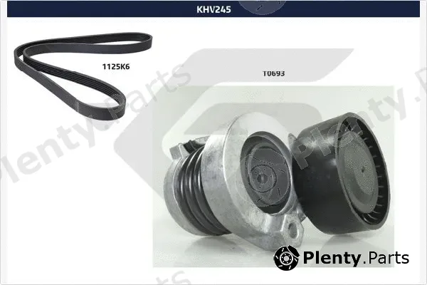 Hutchinson KHV245 — V-Ribbed Belt Set