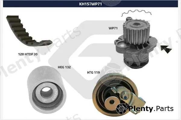 Hutchinson KH157WP71 — Water Pump & Timing Belt Kit