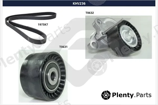 Hutchinson KHV236 — V-Ribbed Belt Set